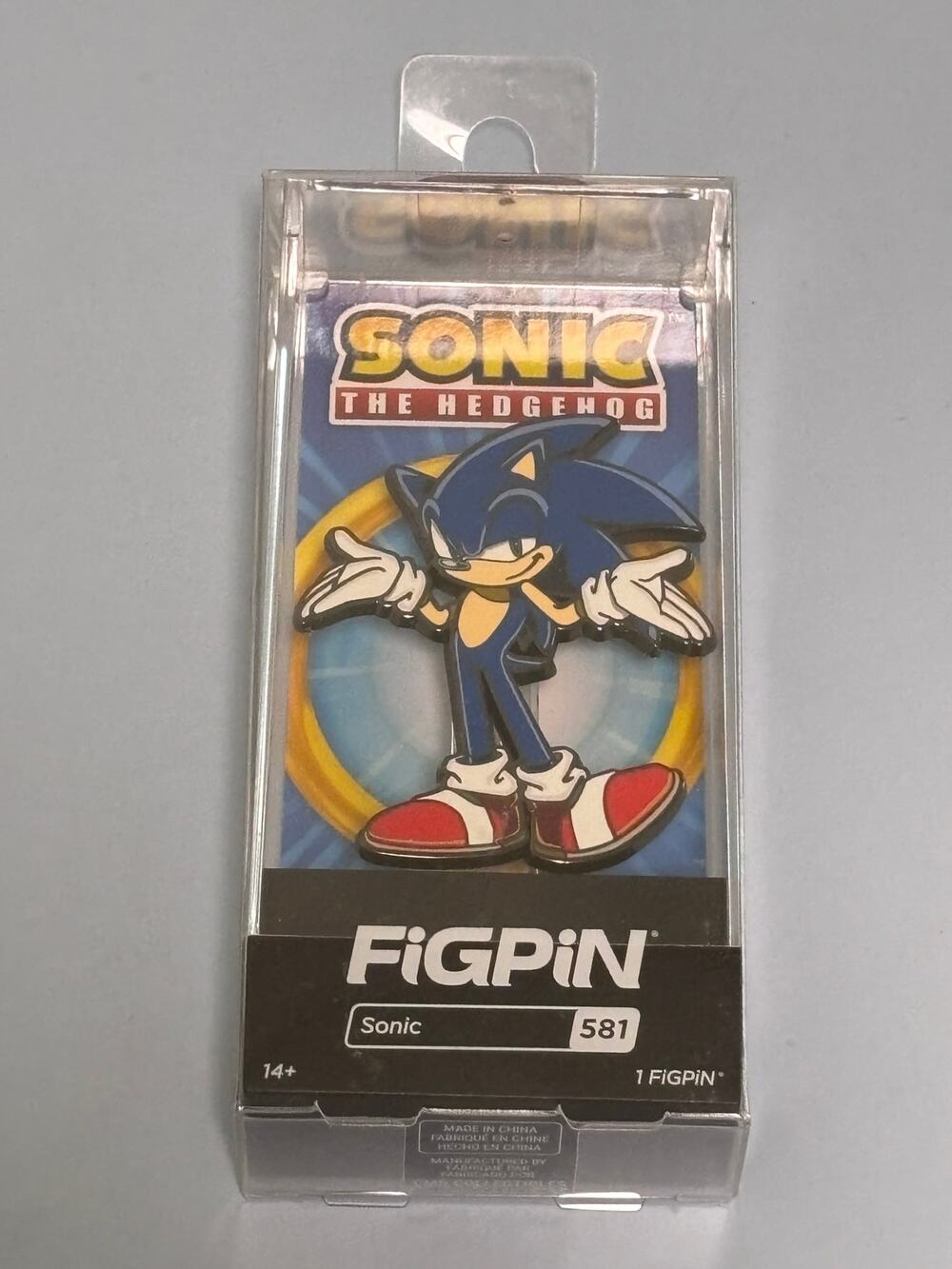 Figpin Sonic The Hedgehog Enamel Pin #581 Sega Brand New